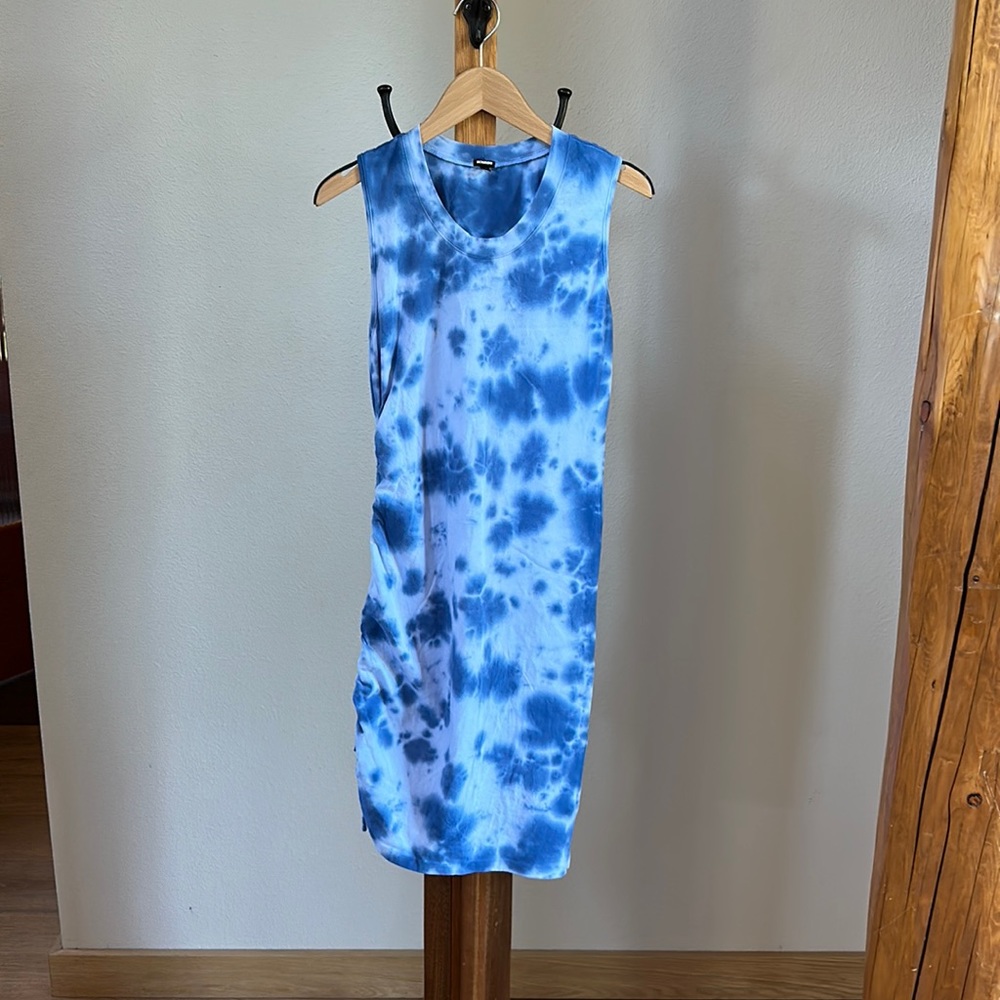 Monroe t-shirt fitted dress with side ruching